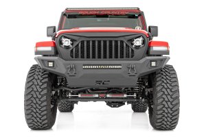 Jeep Gladiator Front Bumper - Rough Country - Full Width High Clearance with Skid Plate - '20-'23